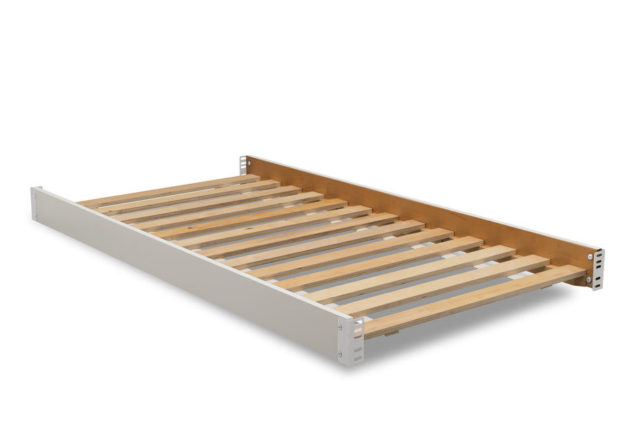 Delta Children Bianca White (130) Twin Size Wood Bed Rails (W0090), Right Silo View 2-Twin Size Wood Bed Rails (W0090)