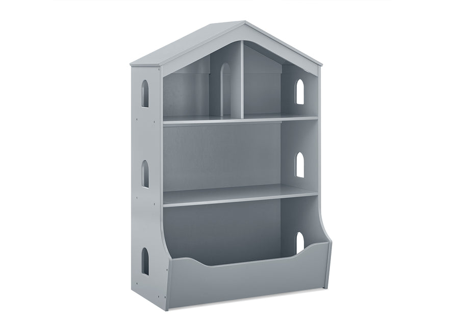 Grey (026) 4-Playhouse Bookcase with Toy Storage