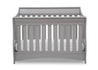 Delta Children Grey (026) Bentley S Series Deluxe 6-in-1 Convertible Crib, Front Crib Silo View 8-Bentley S Series Deluxe 6-in-1 Convertible Crib