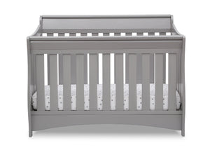 Delta Children Grey (026) Bentley S Series Deluxe 6-in-1 Convertible Crib, Front Crib Silo View 11-Bentley S Series Deluxe 6-in-1 Convertible Crib