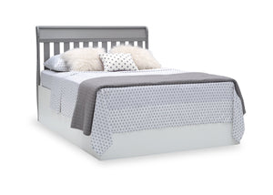 Delta Children Grey (026) Bentley S Series Deluxe 6-in-1 Convertible Crib, Right Full Bed with Headboard Silo View 9-Bentley S Series Deluxe 6-in-1 Convertible Crib
