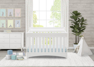 Bianca White (130) 1-Bentley S Series Deluxe 6-in-1 Convertible Crib