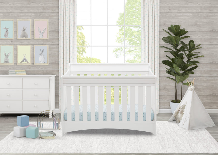 Bianca White (130) 9-Bentley S Series Deluxe 6-in-1 Convertible Crib
