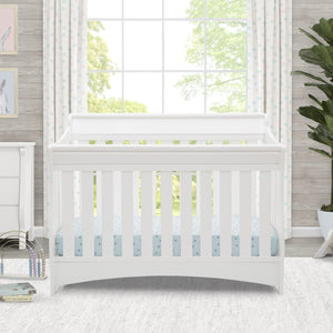 Delta Children Bianca White (130) Bentley S Series Deluxe 6-in-1 Convertible Crib 53-Bentley S Series Deluxe 6-in-1 Convertible Crib