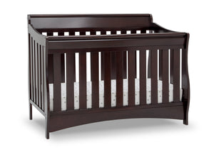 Delta Children Dark Chocolate (207) Bentley S Series Deluxe 6-in-1 Convertible Crib, Right Crib Silo View 21-Bentley S Series Deluxe 6-in-1 Convertible Crib