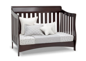 Delta Children Dark Chocolate (207) Bentley S Series Deluxe 6-in-1 Convertible Crib, Right Day Bed Silo View 23-Bentley S Series Deluxe 6-in-1 Convertible Crib