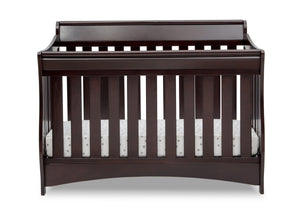 Delta Children Dark Chocolate (207) Bentley S Series Deluxe 6-in-1 Convertible Crib, Front Crib Silo View 27-Bentley S Series Deluxe 6-in-1 Convertible Crib