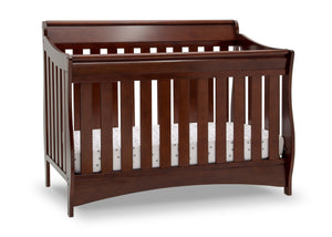Delta Children Black Cherry Espresso (607) Bentley S Series Deluxe 6-in-1 Convertible Crib, Right Crib Silo View 29-Bentley S Series Deluxe 6-in-1 Convertible Crib