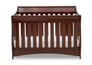 Delta Children Black Cherry Espresso (607) Bentley S Series Deluxe 6-in-1 Convertible Crib, Front Crib Silo View 35-Bentley S Series Deluxe 6-in-1 Convertible Crib