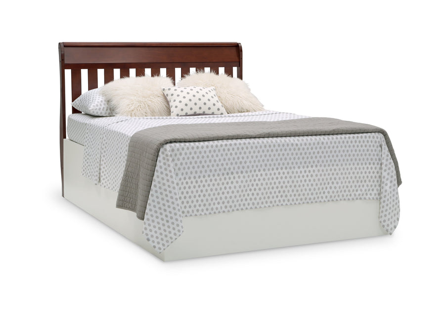 Delta Children Black Cherry Espresso (607) Bentley S Series Deluxe 6-in-1 Convertible Crib, Right Toddler Bed with Headboard Silo View 30-Bentley S Series Deluxe 6-in-1 Convertible Crib