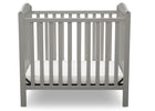 Grey (026) 3-Sprout Mini Crib with Mattress