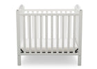 Bianca White (130) 8-Sprout Mini Crib with Mattress