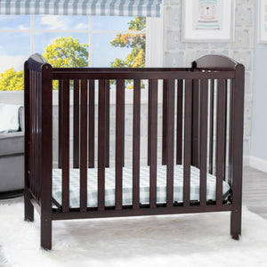 Sprout Mini Crib with Mattress Dark Chocolate (207) 16-Sprout Mini Crib with Mattress