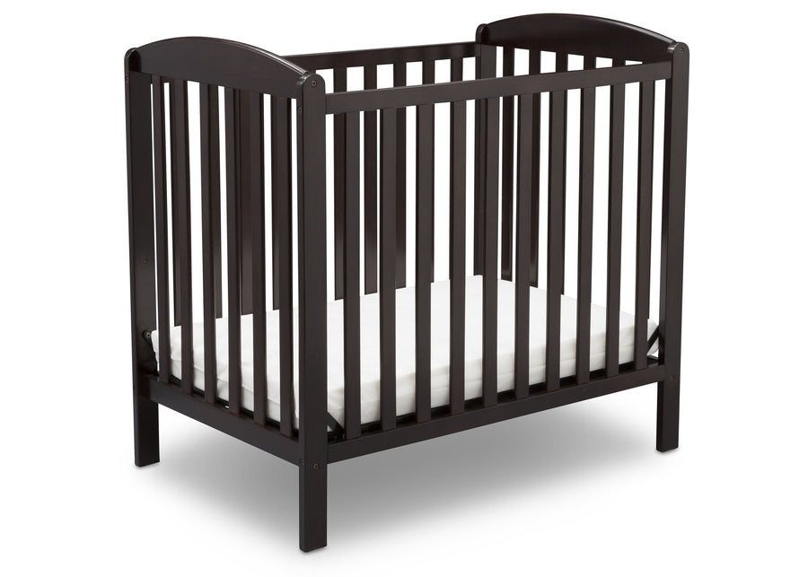 Dark Chocolate (207) 4-Sprout Mini Crib with Mattress