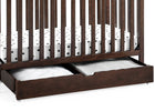 Walnut Espresso (1324) 1-Under Crib Roll-Out Storage Trundle