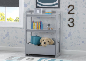 Delta Children Crafted Limestone (1334) Gateway Small Laddershelf (W101452) 9-Small Ladder Shelf - toddler bundle
