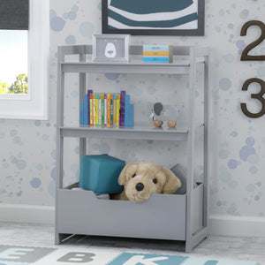Delta Children Crafted Limestone (1334) Gateway Small Laddershelf (W101452) 9-Small Ladder Shelf - toddler bundle