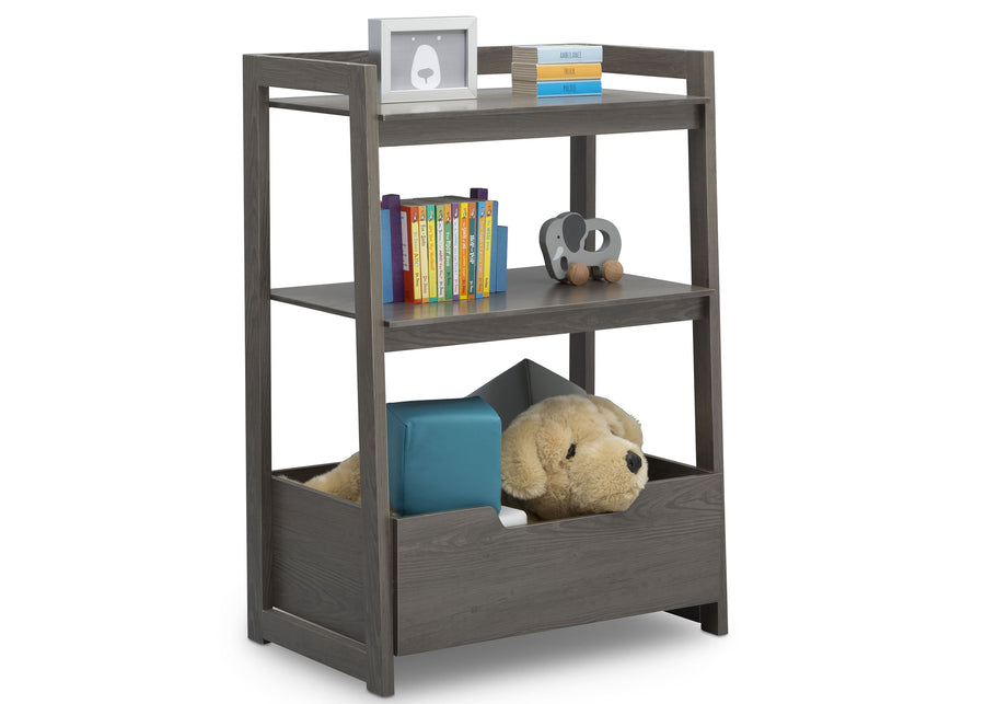 Delta Children Crafted Limestone (1334) Gateway Small Laddershelf (W101452) 8-Small Ladder Shelf - toddler bundle