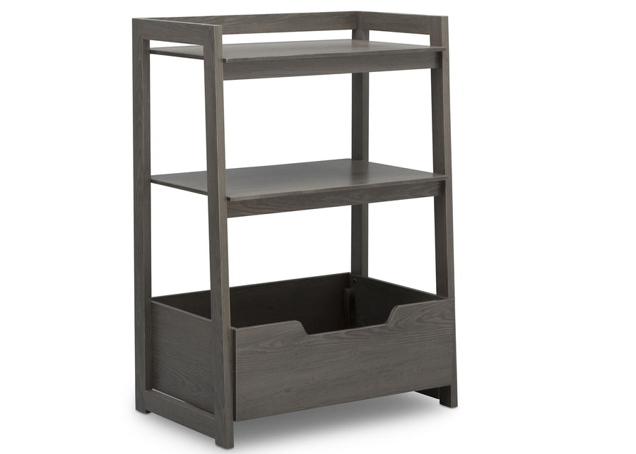 Delta Children Crafted Grey (1333) Gateway Small Laddershelf (W101452), Right Facing Silo, c2c 7-Small Ladder Shelf - toddler bundle