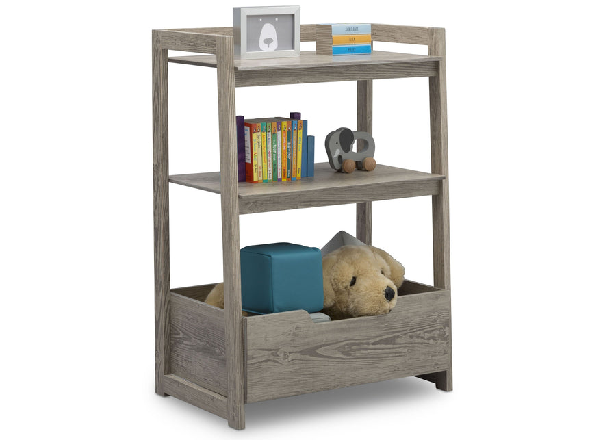 Delta Children Crafted Limestone (1334) Gateway Small Laddershelf (W101452) 11-Small Ladder Shelf - toddler bundle