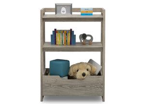 Delta Children Crafted Limestone (1334) Gateway Small Laddershelf (W101452), Front Silo with Props, d3d 15-Small Ladder Shelf - toddler bundle