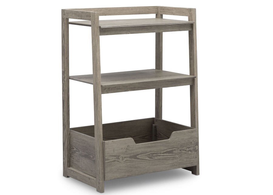 Delta Children Crafted Limestone (1334) Gateway Small Laddershelf (W101452), Right Facing Silo, d2d 10-Small Ladder Shelf - toddler bundle