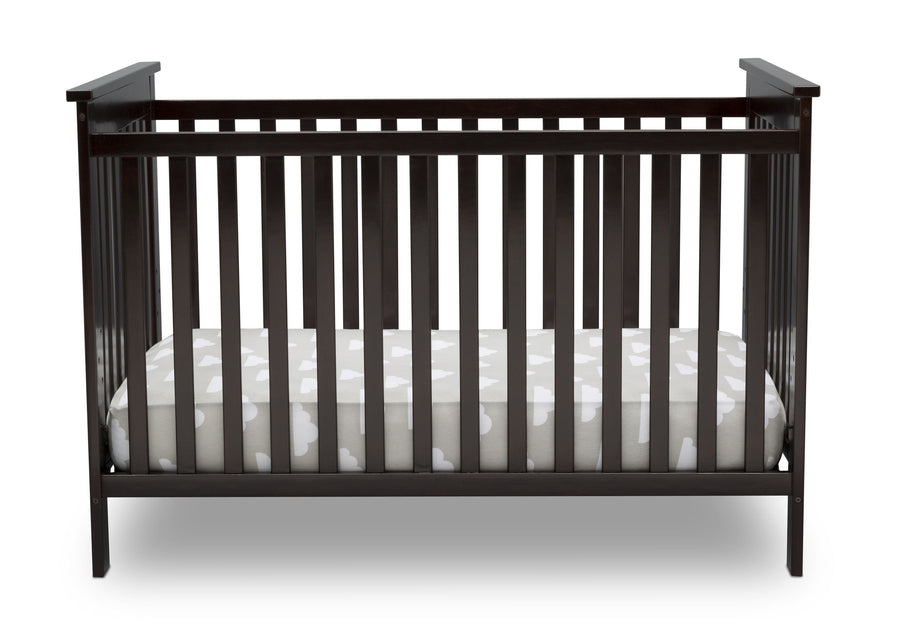 Delta Children Dark Chocolate (207) Adley 3-in-1 Crib (W102130) Front Silo c2c 15-Adley 3-in-1 Convertible Crib