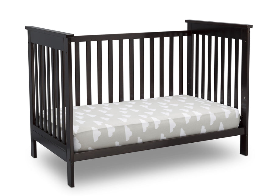 Delta Children Dark Chocolate (207) Adley 3-in-1 Crib (W102130) Daybed Conversion c5c 19-Adley 3-in-1 Convertible Crib