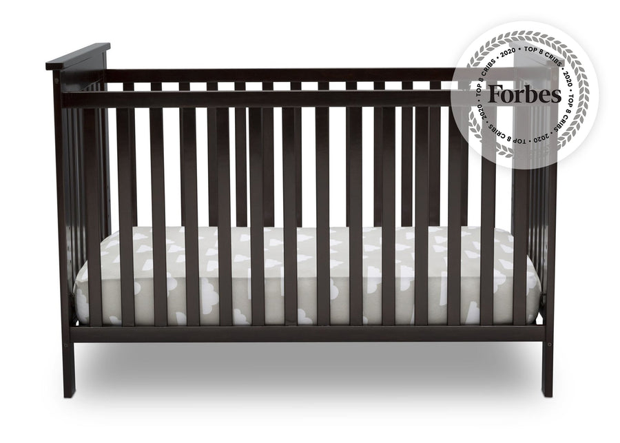 Delta Children Dark Chocolate 207 Adley 3-in-1 Crib (W102130) Front Silo c2c 16-Adley 3-in-1 Convertible Crib