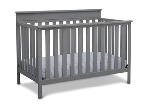 Delta Children Grey (026) Kingswood 4-in-1 Convertible Baby Crib Right Crib Silo View 4-Kingswood 4-in-1 Convertible Baby Crib