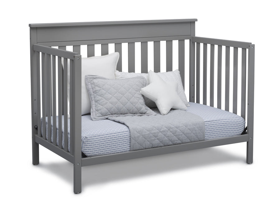 Delta Children Grey (026) Kingswood 4-in-1 Convertible Baby Crib Day Bed Silo View 4-Kingswood 4-in-1 Convertible Baby Crib