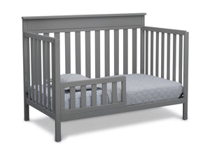 Delta Children Grey (026) Kingswood 4-in-1 Convertible Baby Crib Toddler Bed Silo View 5-Kingswood 4-in-1 Convertible Baby Crib