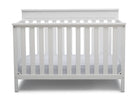 Delta Children Bianca White (130) Kingswood 4-in-1 Convertible Baby Crib Front Crib Silo View 13-Kingswood 4-in-1 Convertible Baby Crib