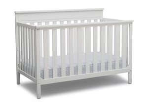 Delta Children Bianca White (130) Kingswood 4-in-1 Convertible Baby Crib Right Crib Silo View 10-Kingswood 4-in-1 Convertible Baby Crib