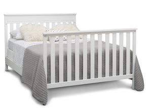 Delta Children Bianca White (130) Kingswood 4-in-1 Convertible Baby Crib Full Size Bed Silo View 13-Kingswood 4-in-1 Convertible Baby Crib