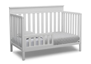 Delta Children Bianca White (130) Kingswood 4-in-1 Convertible Baby Crib Toddler Bed Silo View 11-Kingswood 4-in-1 Convertible Baby Crib