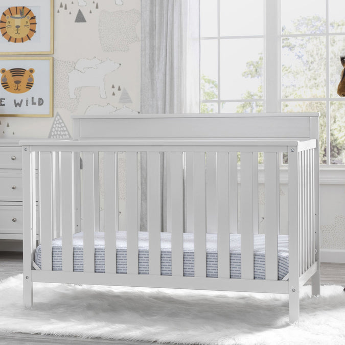 Kingswood 4 in 1 Convertible Baby Crib Bianca White 130 14-Kingswood 4-in-1 Convertible Baby Crib