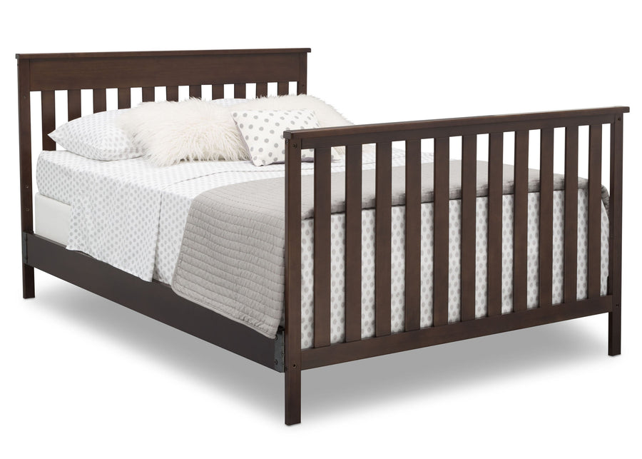 Delta Children Walnut Espresso (1324) Kingswood 4-in-1 Convertible Baby Crib Full Size Bed Silo View 19-Kingswood 4-in-1 Convertible Baby Crib