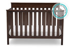 Kingswood 4 in 1 Convertible Baby Crib Walnut Espresso 1324 30-Kingswood 4-in-1 Convertible Baby Crib