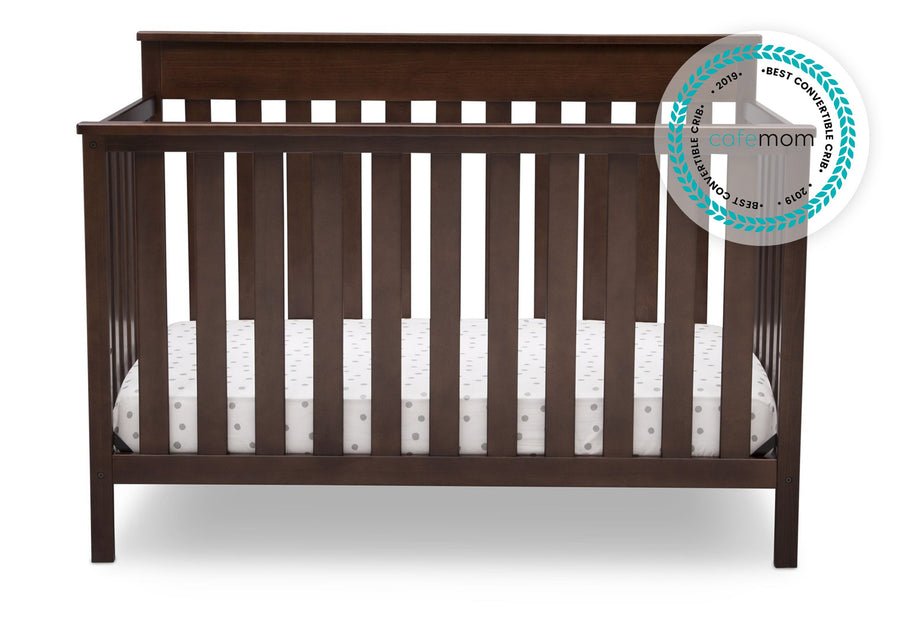 Kingswood 4 in 1 Convertible Baby Crib Walnut Espresso 1324 30-Kingswood 4-in-1 Convertible Baby Crib