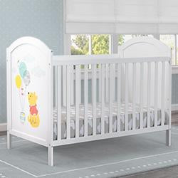 Delta Children Bianca White with Pooh (1301) 4-in-1 Convertible Crib 1-Winnie The Pooh 4-in-1 Convertible Crib