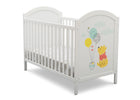 Delta Children Bianca White with Pooh (1301) 4-in-1 Convertible Crib 9-Winnie The Pooh 4-in-1 Convertible Crib