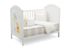 Delta Children Bianca White with Pooh (1301) 4-in-1 Convertible Crib, Day Bed Silo View 1 8-Winnie The Pooh 4-in-1 Convertible Crib