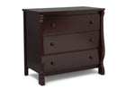 Delta Children Espresso Cherry (205) Universal 3 Drawer Dresser Right Silo View 10-Universal 3 Drawer Dresser