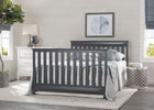 Delta Children Charcoal Grey (029) Cameron 4-in-1 Convertible Baby Crib Full Bed Roomshot a2a 3-Cameron 4-in-1 Convertible Baby Crib