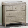 Textured Limestone (1340) 1-Farmhouse 3 Drawer Dresser with Changing Top