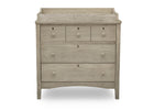 Textured Limestone (1340) 3-Farmhouse 3 Drawer Dresser with Changing Top