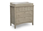 Textured Limestone (1340) 4-Farmhouse 3 Drawer Dresser with Changing Top