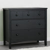 Textured Midnight Grey (1347) 10-Farmhouse 3 Drawer Dresser with Changing Top