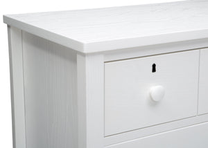 Delta Children Textured White (1349) Farmhouse 3 Drawer Dresser with Changing Top, Hangtag View 9
